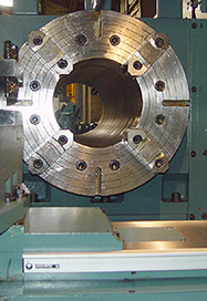 35" x 60" - 480" DYNATURN "BIG BORE" LATHE 6" SPINDLE HOLE